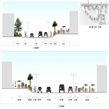 石湾镇金叶华府沙湖丁路道路景观设计