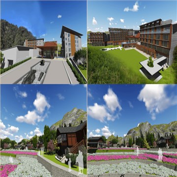 张家界悬崖花开养生谷总体规划