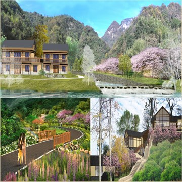 张家界悬崖花开养生谷总体规划