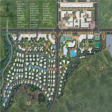 湖北赤壁三号公寓一期及酒店别墅区整体景观设计