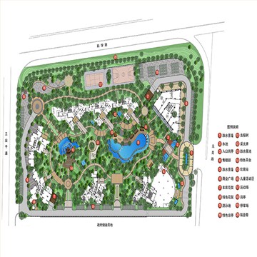 东莞万科香树丽舍小区景观设计方案