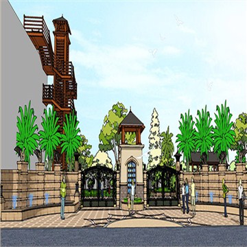 东莞市中凯嘉盈商务大厦二期景观方案设计