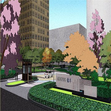 东莞铭丰包装厂工厂园林绿化设计