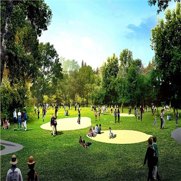 东莞轻轨车站站前绿地公园景观设计方案