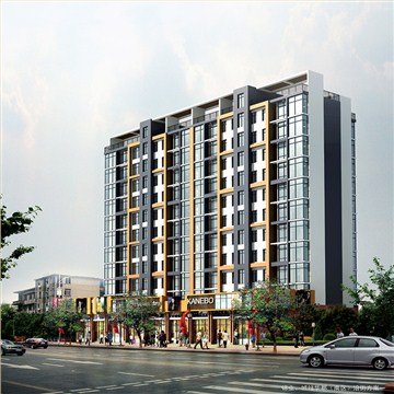 柳州锦业商业住宅楼规划设计