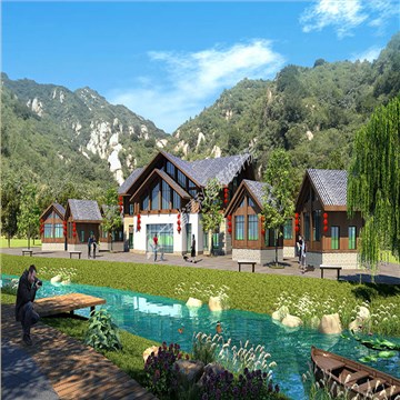 张家界悬崖花开养生谷总体规划