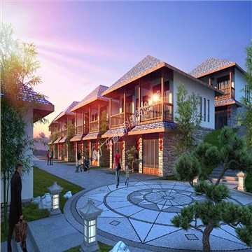 张家界悬崖花开养生谷总体规划