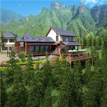 张家界悬崖花开养生谷总体规划