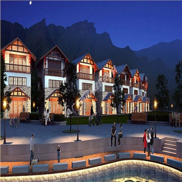 张家界悬崖花开养生谷总体规划