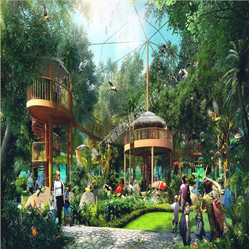 张家界悬崖花开养生谷总体规划