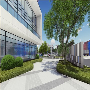 工业园区办公生活区景观设计