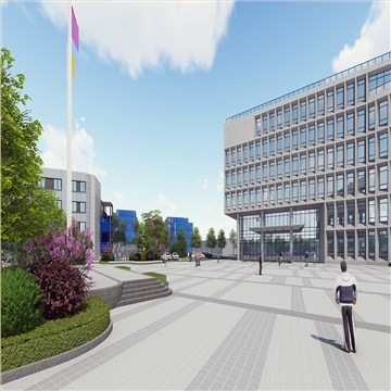 工业园区办公生活区景观设计