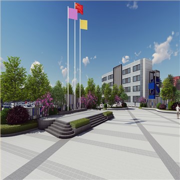 工业园区办公生活区景观设计