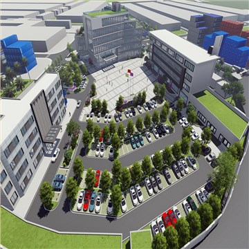 工业园区办公生活区景观设计