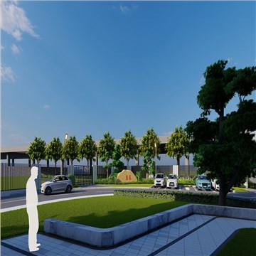 智能制造工厂景观设计